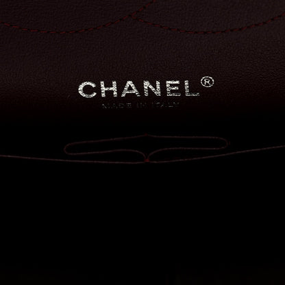 Lambskin Quilted Jumbo Double Flap Black