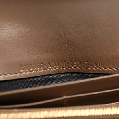 Vitello Soft F is Fendi Bi-Color FF 1974 Embossed Continental Envelope Wallet On Chain Maya Black