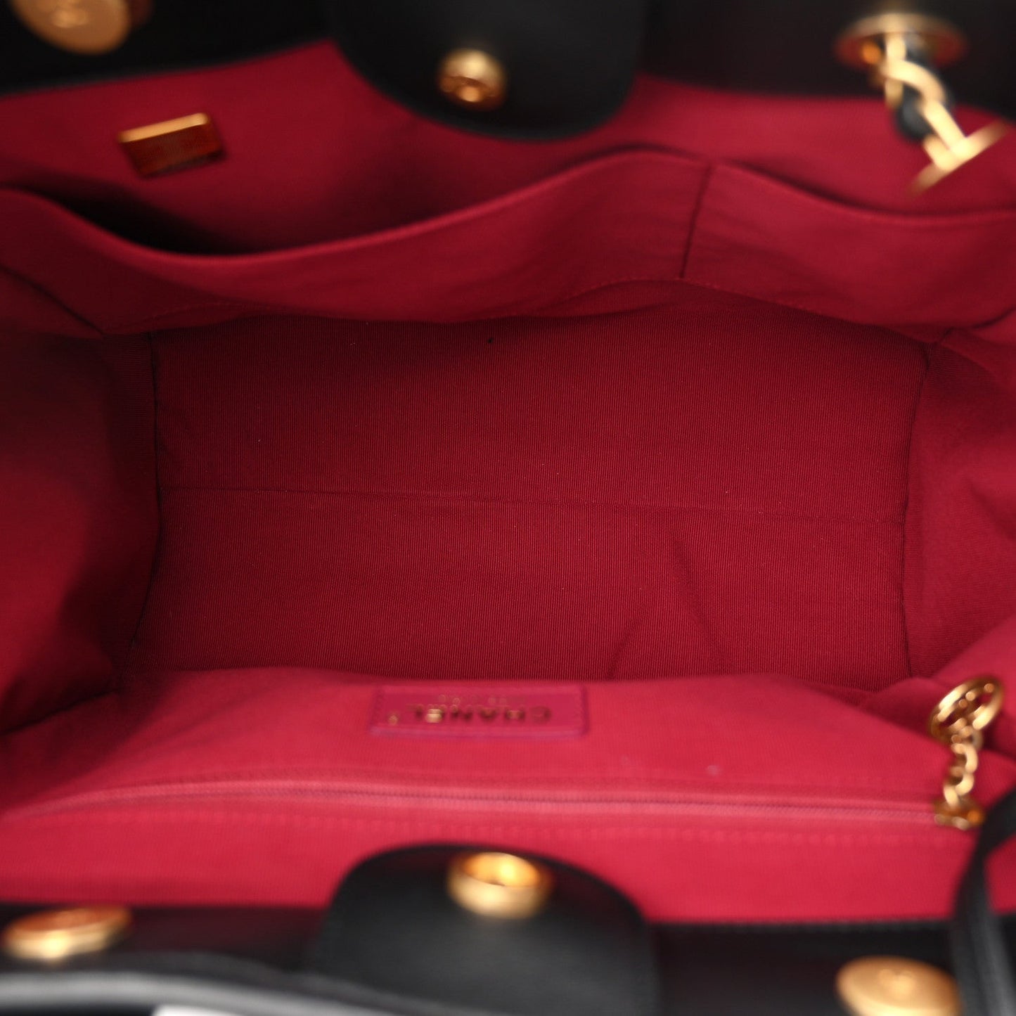 Calfskin Small Deauville Tote Black