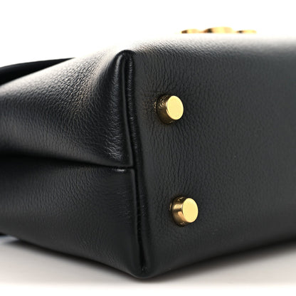 Supple Grained Calfskin Teen Nino Black