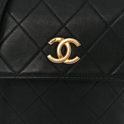 Calfskin Quilted Pearl Small About Pearls Hobo Bag Black