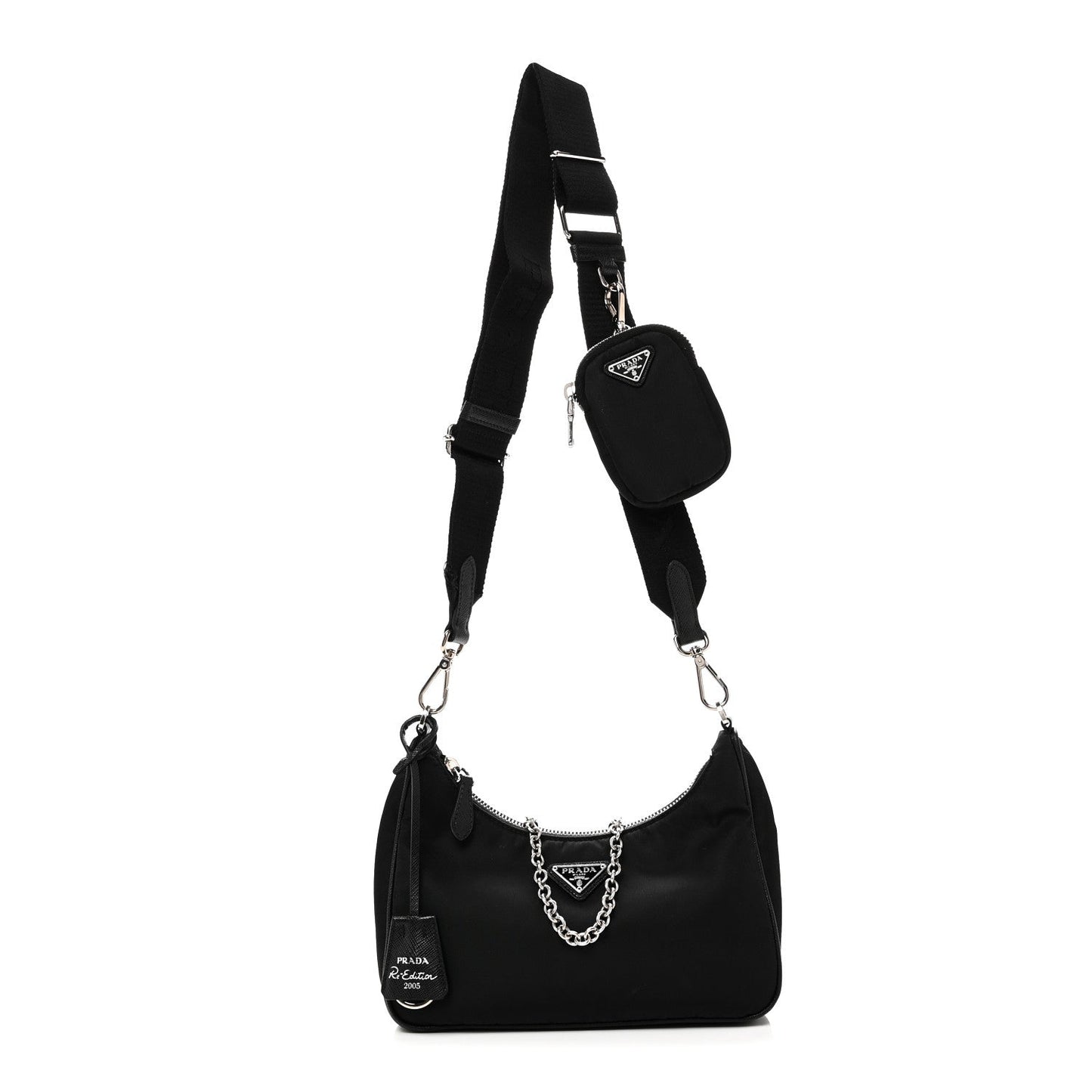 Nylon Re-Edition 2005 Shoulder Bag Black