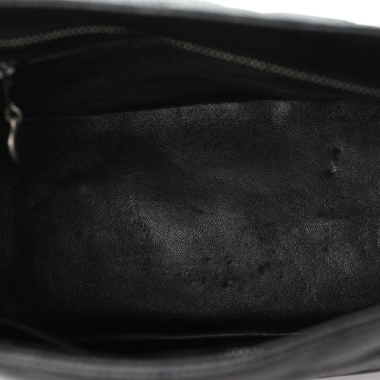 Caviar Quilted Medallion Tote Black