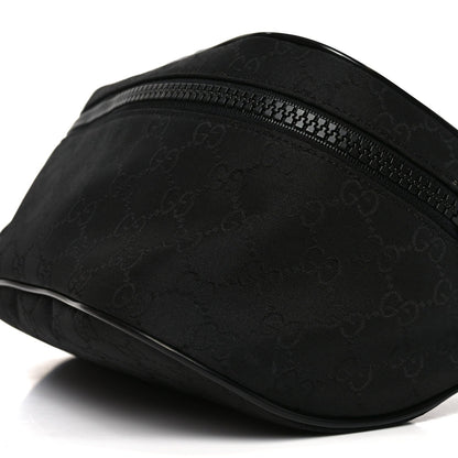 Nylon Monogram Fanny Pack Belt Bag Black