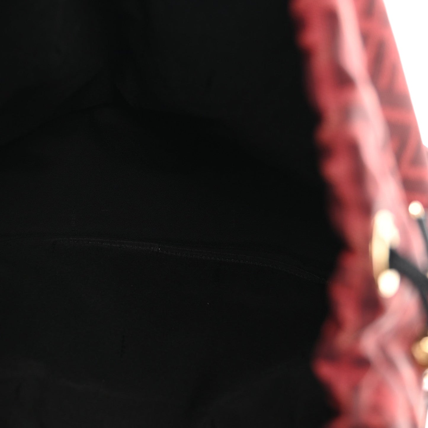 Recycled Fabric Jacquard Vitello Grace FF 1974 Large Fendi Strike Backpack Rosso Marlboro Black