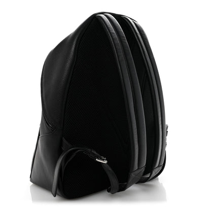 Grained Calfskin Rockstud Backpack Black