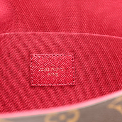 Monogram Pochette Felicie Chain Wallet Fuchsia