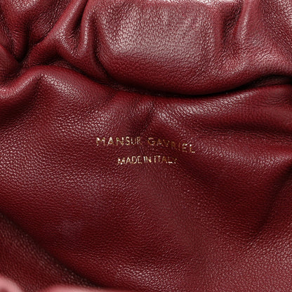 Lambskin Mini Cloud Clutch Pomegranate