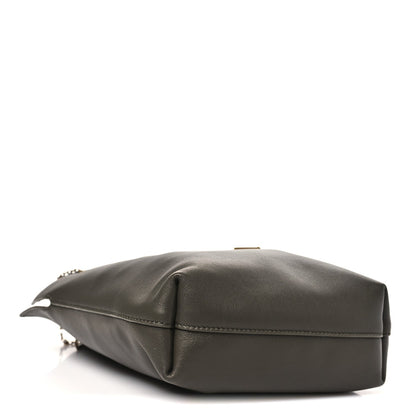 Lambskin Pochon Shoulder Bag Light Musk