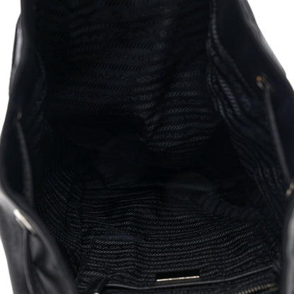Calfskin Backpack Black