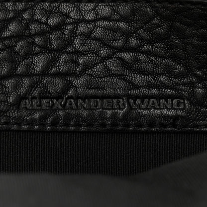 Pebbled Lambskin Dumbo Backpack Black Rose Gold Hardware