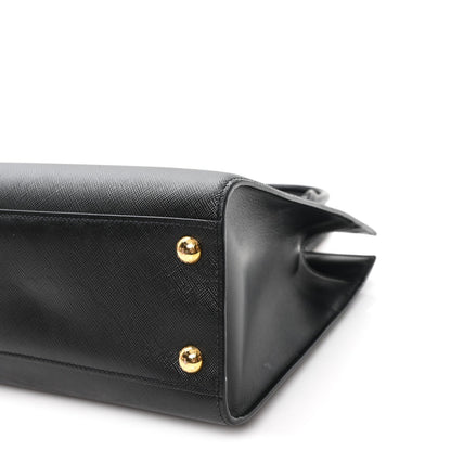 Saffiano Soft Calfskin Large Tote Black