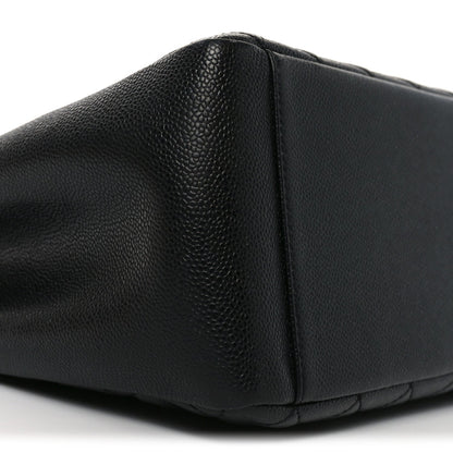 Caviar Quilted Grand Shopping Tote GST Black