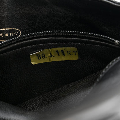 Patent Flap Waist Belt Bag Black