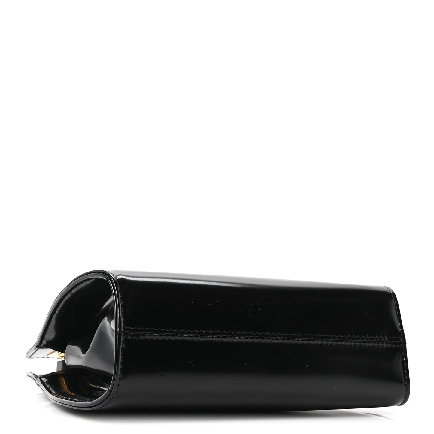 Brushed Calfskin Mini Wanda Top Handle Bag Black