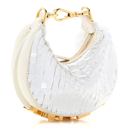 Sequin Paillettes Shiny Nappa Nano Fendigraphy Hobo Charm Ottico