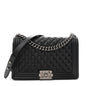 Caviar Quilted New Medium Boy Flap Black