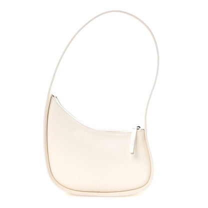 Smooth Calfskin Half Moon Shoulder Bag New Ivory
