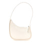 Smooth Calfskin Half Moon Shoulder Bag New Ivory
