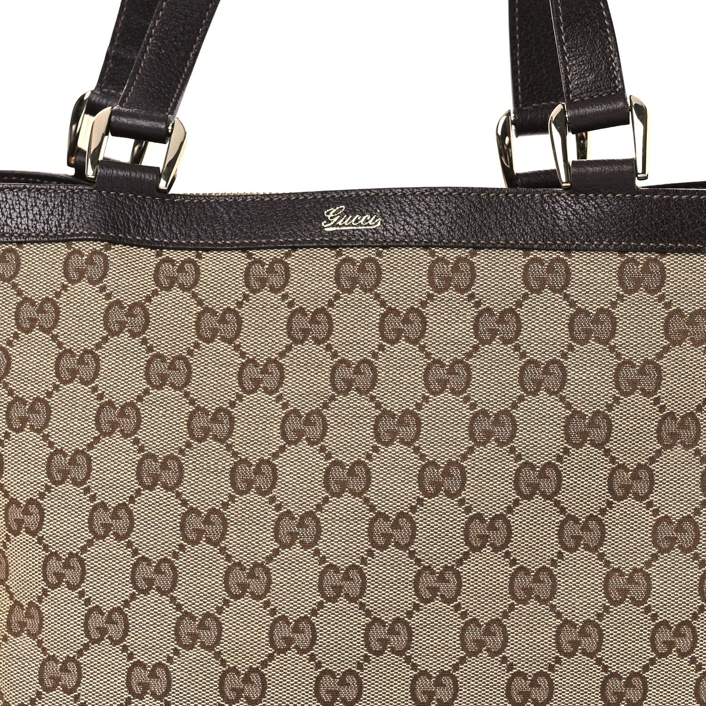 Monogram Medium Abbey Tote  Brown