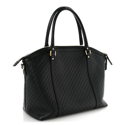 Soft Microguccissima Dome Satchel Black