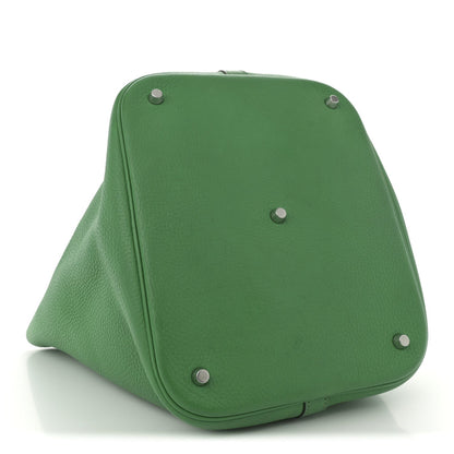 Taurillon Clemence Picotin Lock 26 GM Bamboo