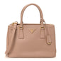 Saffiano Small Galleria Double Zip Tote Cammeo