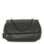 Nappa Intrecciato Small Chain Crossbody Light Grey