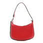 Grainy Calfskin Rockstud Mini Hobo Red