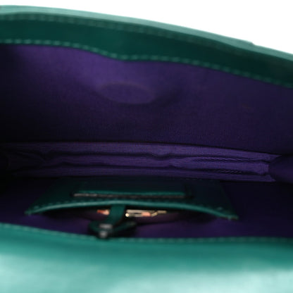 Calfskin Small Serpenti Forever Snake Strap Crossbody Bag Emerald Green