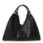 Pebbled Calfskin Large Joy Shoulder Bag Black