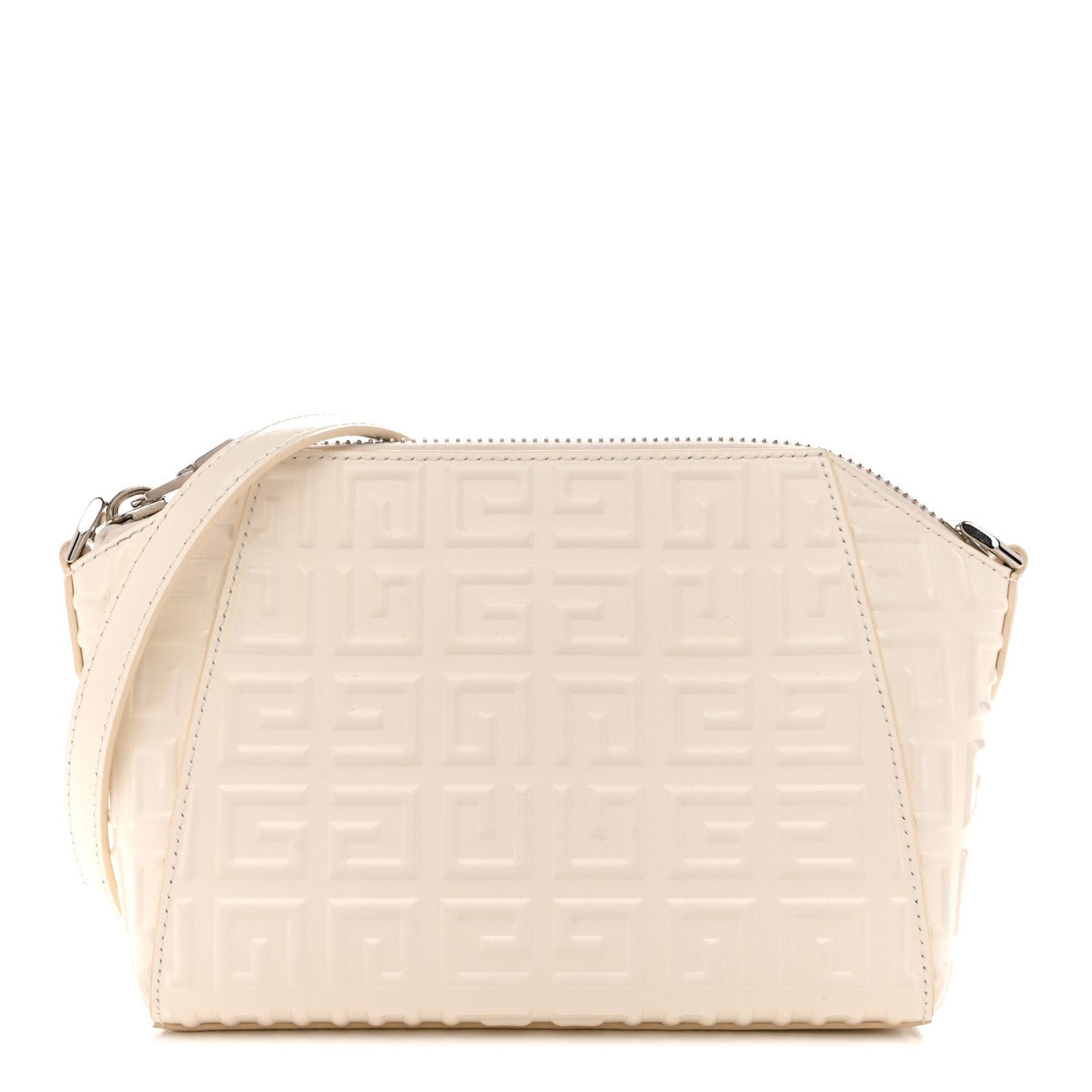 Calfskin Logo Embossed XS Antigona 4G Ivory