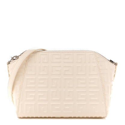 Calfskin Logo Embossed XS Antigona 4G Ivory