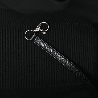 Caviar Quilted Large Shopping Tote Black