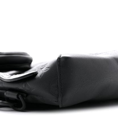 Calfskin Shadow Monogram Duo Slingbag Black