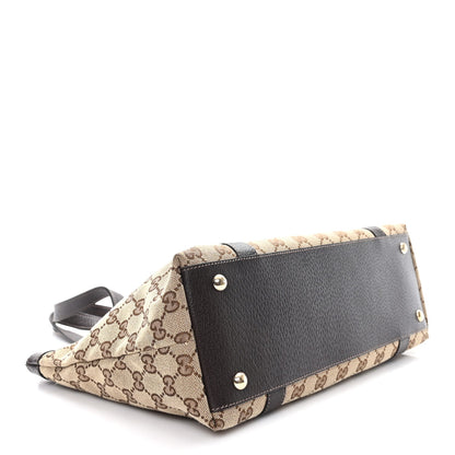 Monogram Medium Abbey Tote Brown