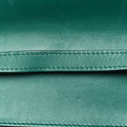Calfskin Snakeskin Small Lilith Top Handle Bag Green