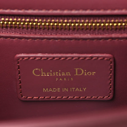 Smooth Calfskin 30 Montaigne Flap Bag Burgundy