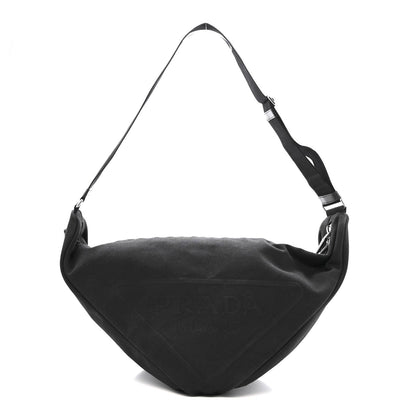 Canapa Triangle Shoulder Bag Black