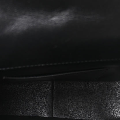 Lambskin Enamel Strass Quilted Mini Paris Monaco Flap Black