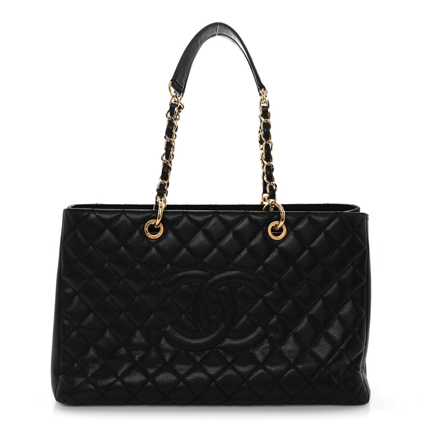 Caviar Quilted XL Grand Shopping Tote GST Black