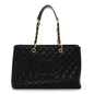 Caviar Quilted XL Grand Shopping Tote GST Black