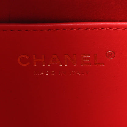 Caviar Quilted Mini Chanel 25 Handbag Red
