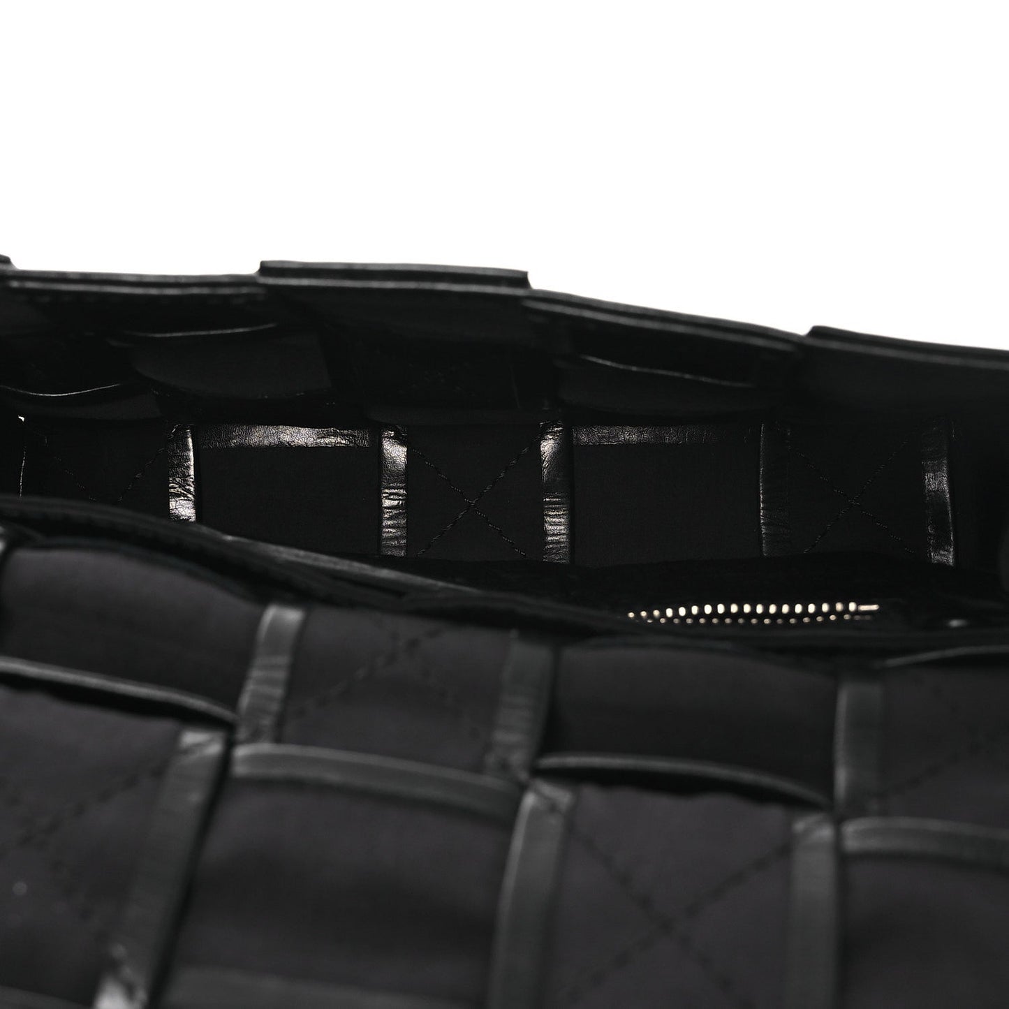 Paper Calfskin Maxi Intrecciato Small Cassette Crossbody Bag Black