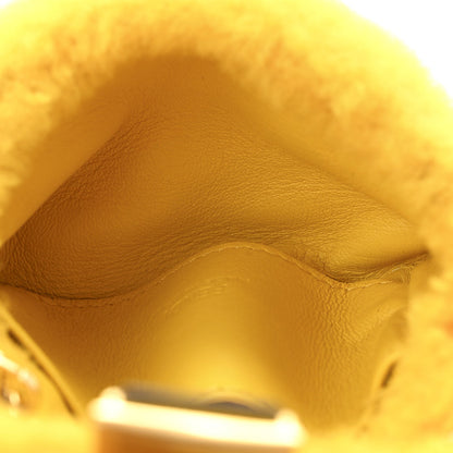 Shearling Vitello Grace Nano Baguette Charm Narciso