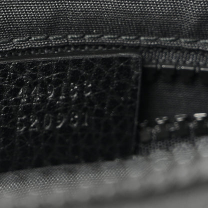Nylon Monogram Mini Flat Messenger Bag Black