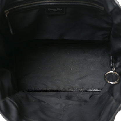 Coated Canvas Cannage Small Panarea Tote Black