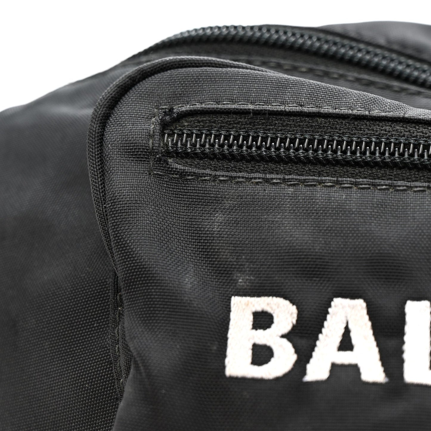 Recycled Sport Nylon Logo Embroidered Wheel Beltpack Black