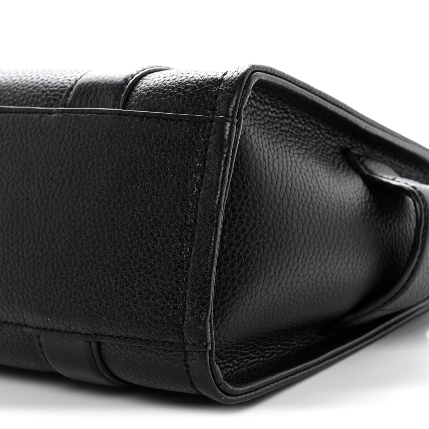 Grained Calfskin Small The Tote Bag Black