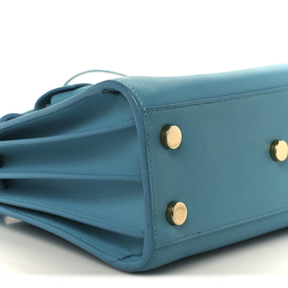 Calfskin Nano Sac De Jour Turquoise